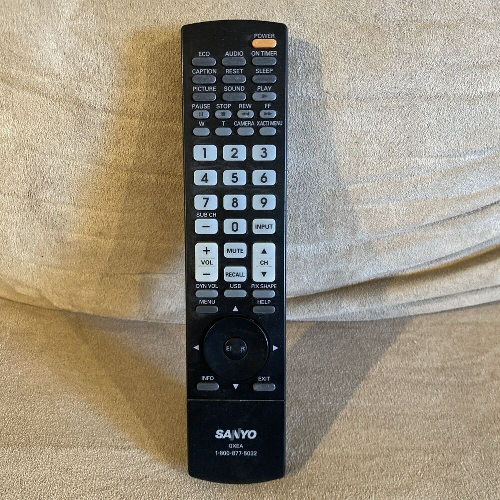 Sanyo GXBA Remote Control OEM Original Official Authentic LCD TV Genuine USED